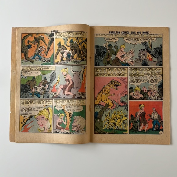 GORGO #15 1963THE LAND THAT TIME FORGOT Vintage Comic Book Charlton Comics - Picture 4 of 5